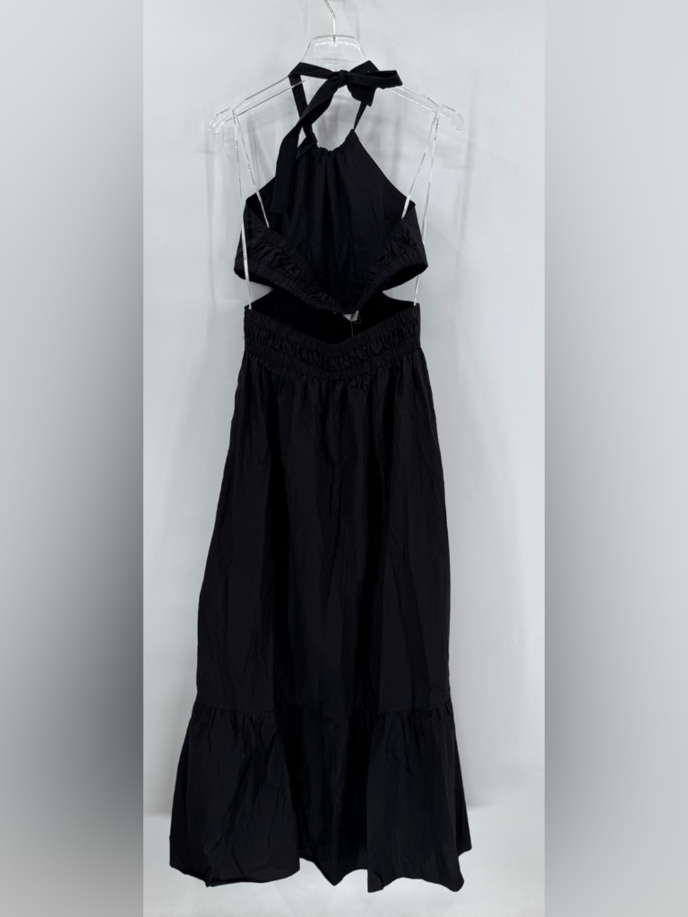 Self contrast x Anthropologie black cut out maxi dress size medium NWT - Picture 3 of 6